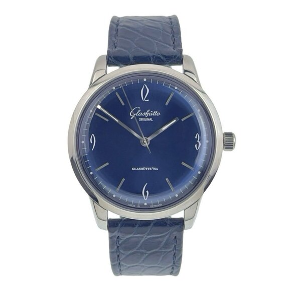 Glashutte Original Sixties Steel Blue Dial 39mm Automatic Mens 1-39-52-06-02-04 - Picture 1 of 8